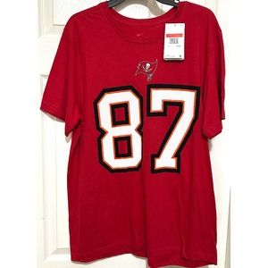 Nike Gronkowski S/S T-Shirt Buccaneers Sz L NWT